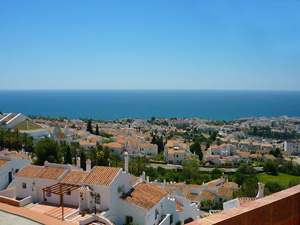 Meerblick auf Terrasse - Ferienwohnung Penthouse Capuchinos 105